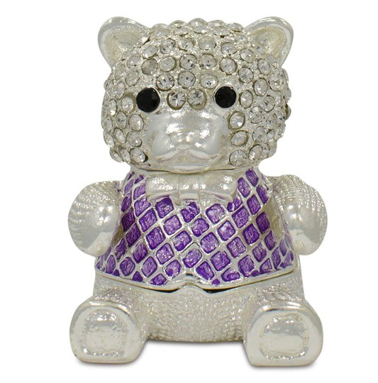 Crystal Teddy Bear Trinket Box Figurine 2 Inches | Michaels Crystal Teddy Bear Trinket Box Figurine 2 Inches | Michaels